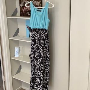 Zattcas Color Block Maxi Dress (S)